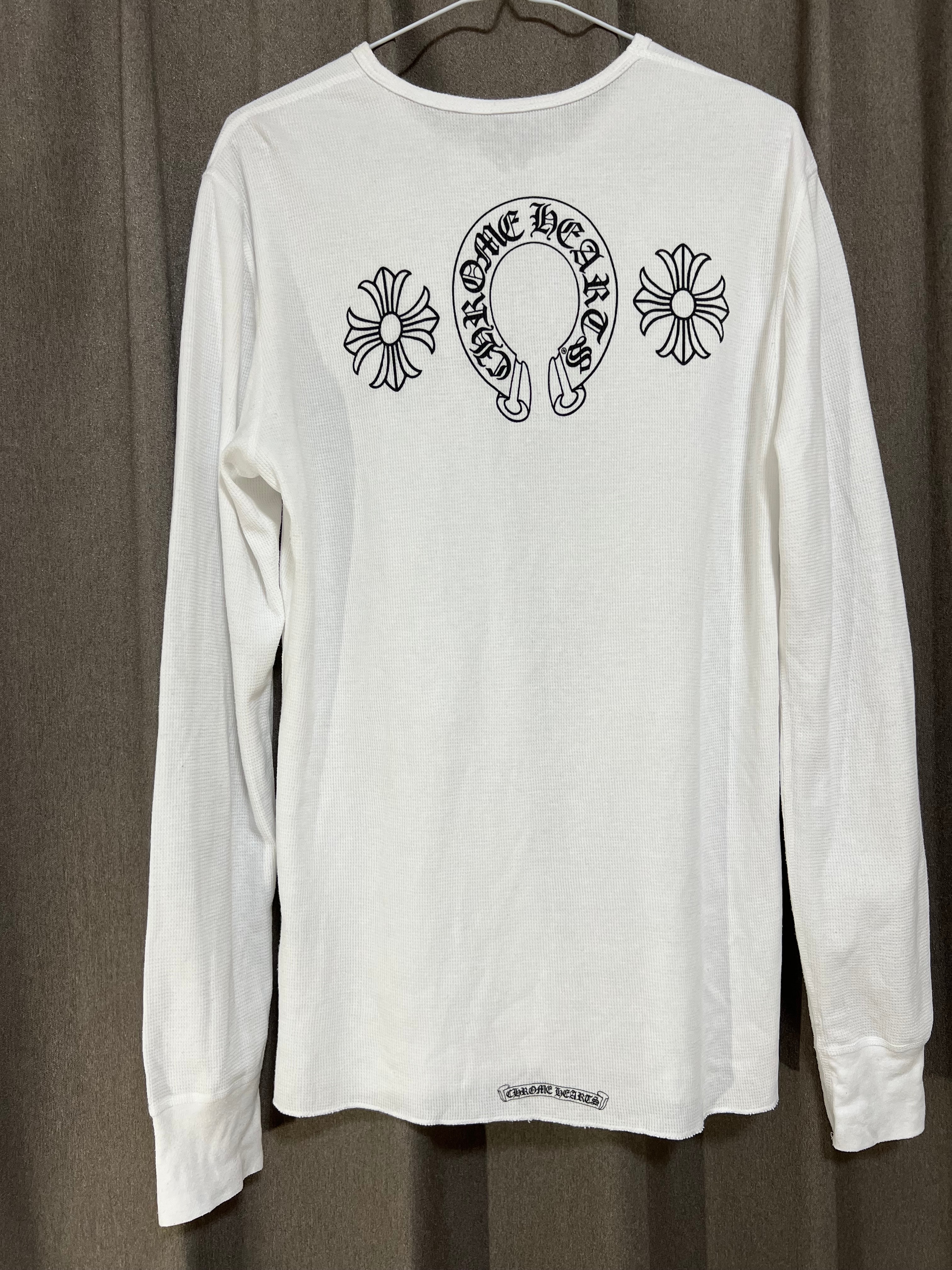 クロムハーツ スクロールロゴ ファックユー ロングスリーブ Tシャツ