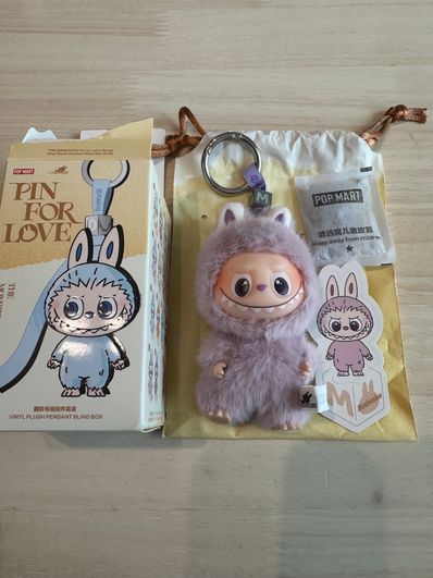 POP MART THE MONSTERS (LABUBU) Pin for Love Series-Vinyl Plush Pendant (A-M) M