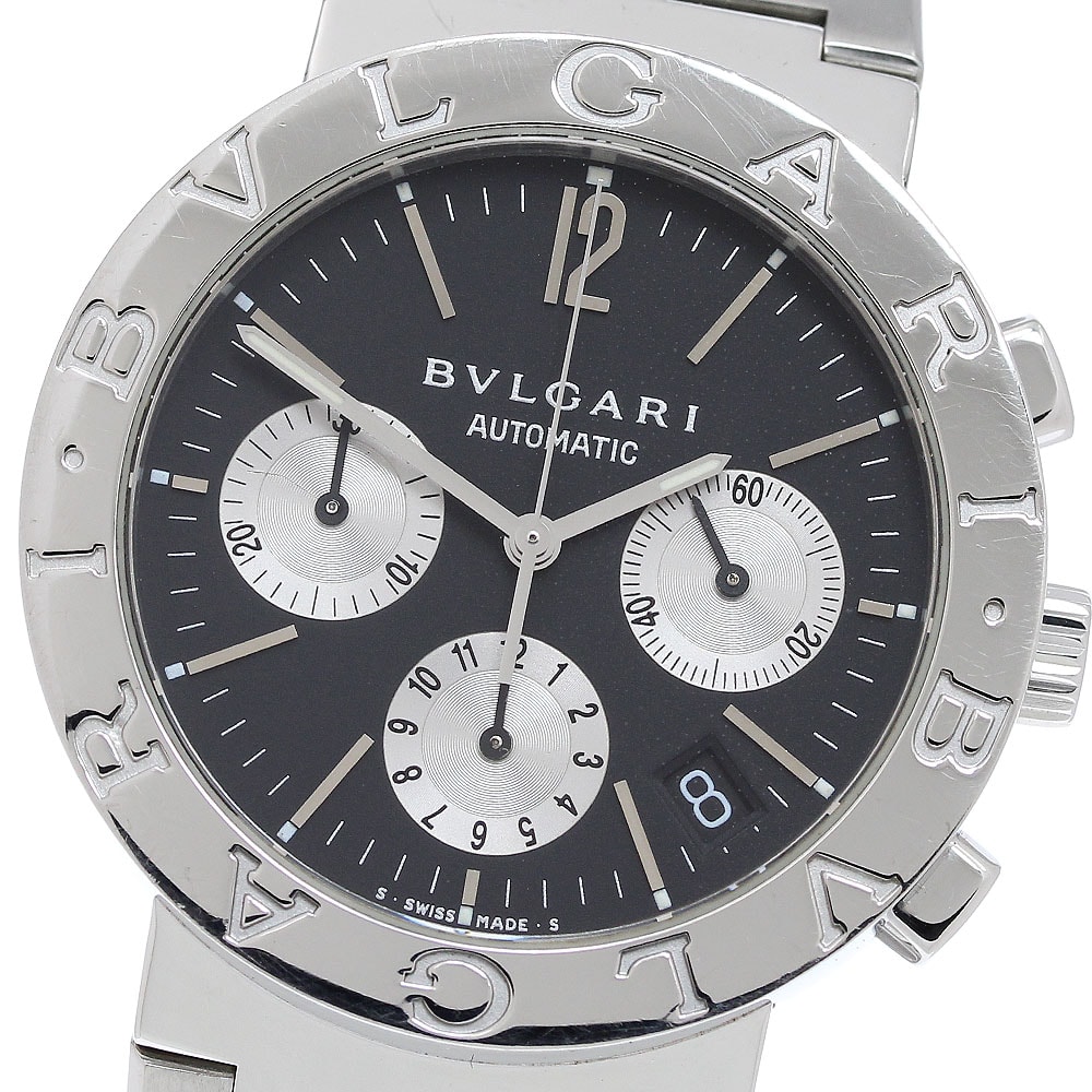 ブルガリ ブルガリブルガリ クロノグラフ BB38SSCH メンズ 【中古】