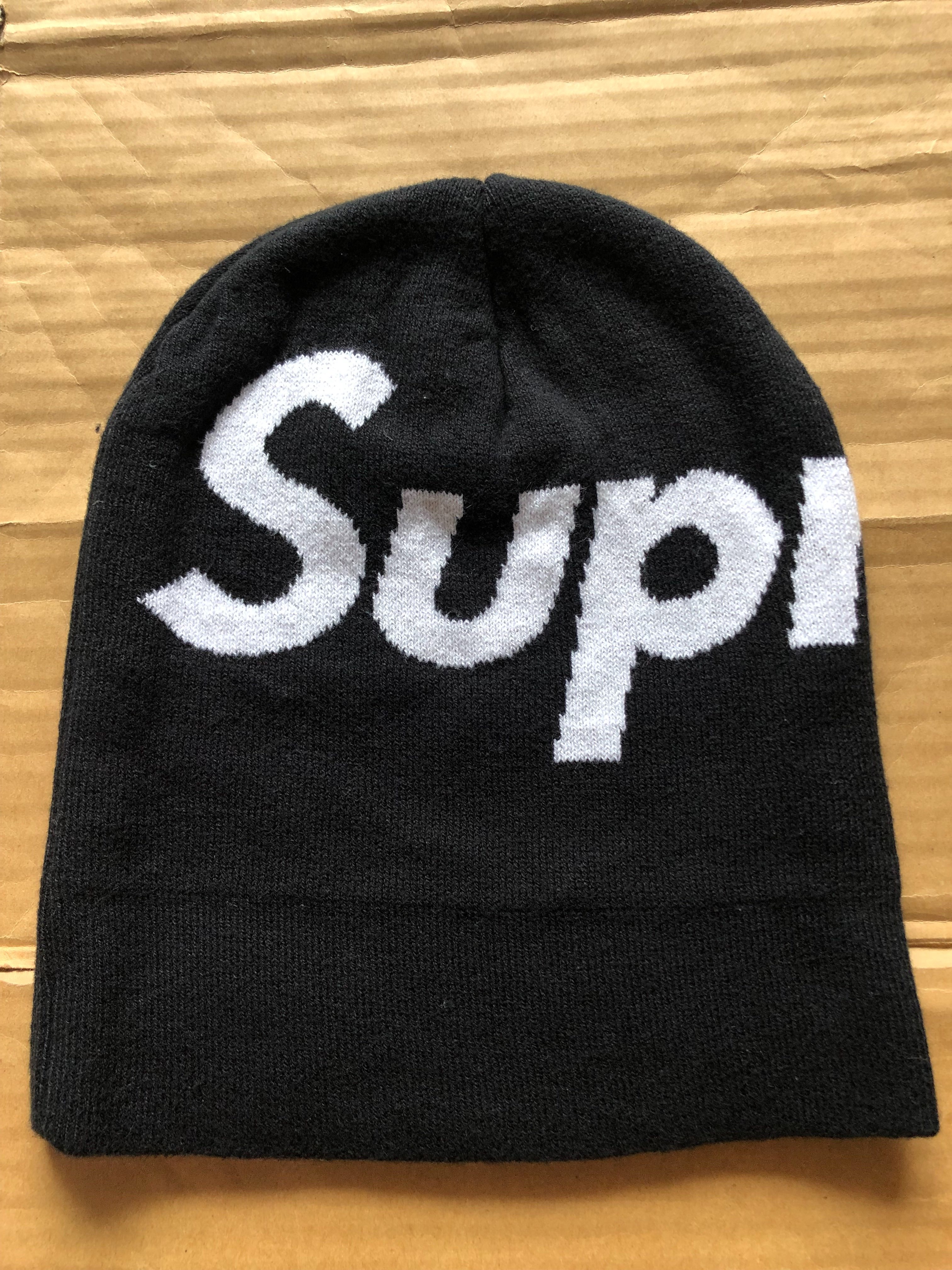 Supreme Big Logo Beanie "Black"