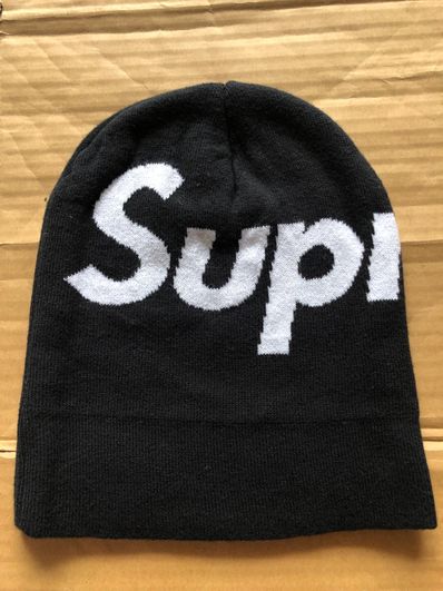 Supreme Big Logo Beanie "Black"