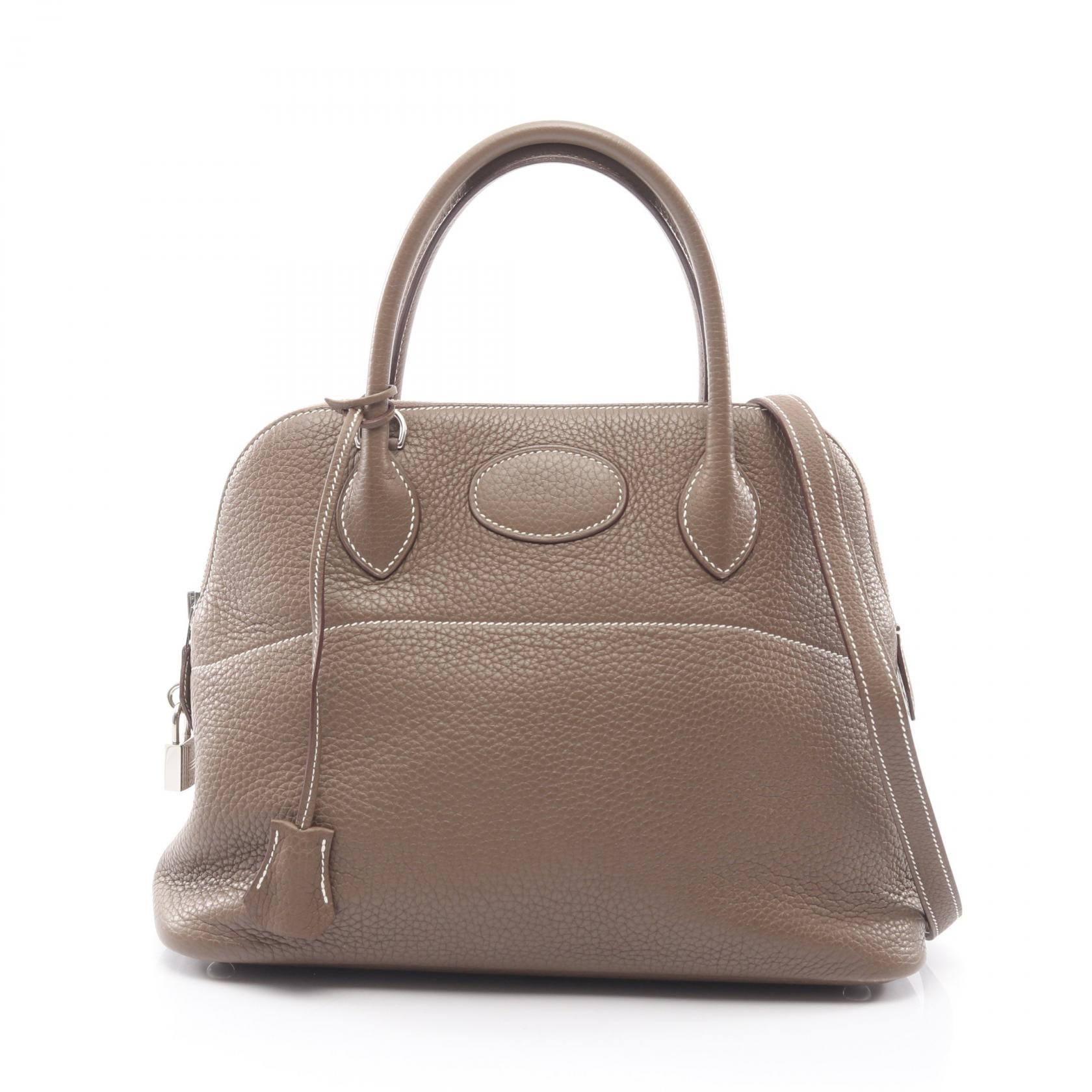 エルメス HERMES ボリード31 2WAY ハンドバッグ バッグ レザー トリヨンクレマンス トリヨンクレマンス エトゥープ A刻印(2017年製造) レディース グレー系 【中古】