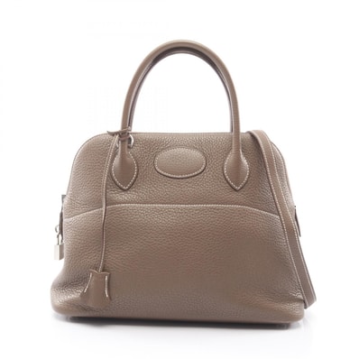 エルメス HERMES ボリード31 2WAY ハンドバッグ バッグ レザー トリヨンクレマンス トリヨンクレマンス エトゥープ A刻印(2017年製造) レディース グレー系 【中古】