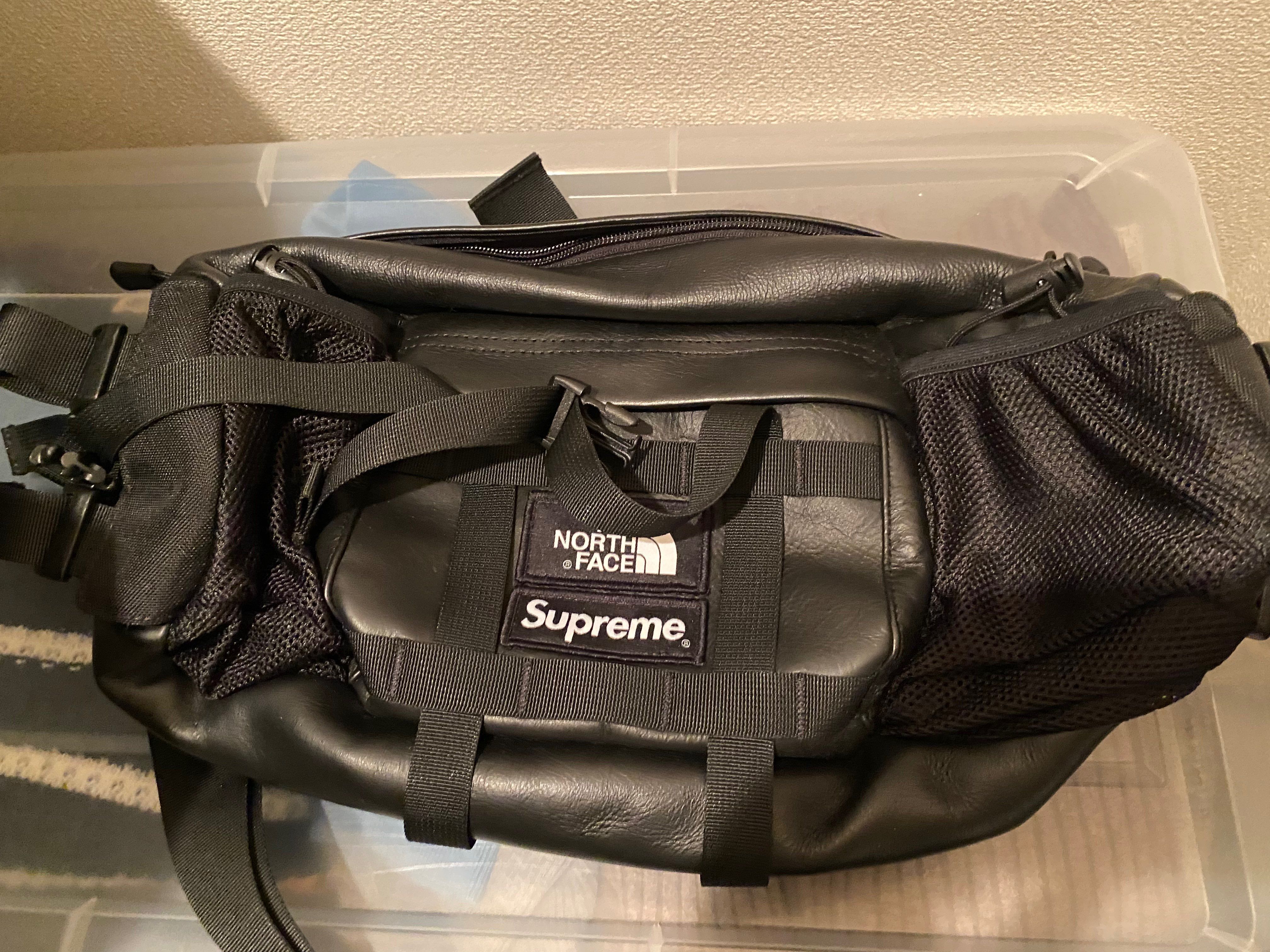 Supreme x The North Face Leather Mountain Waist Bag "Black"