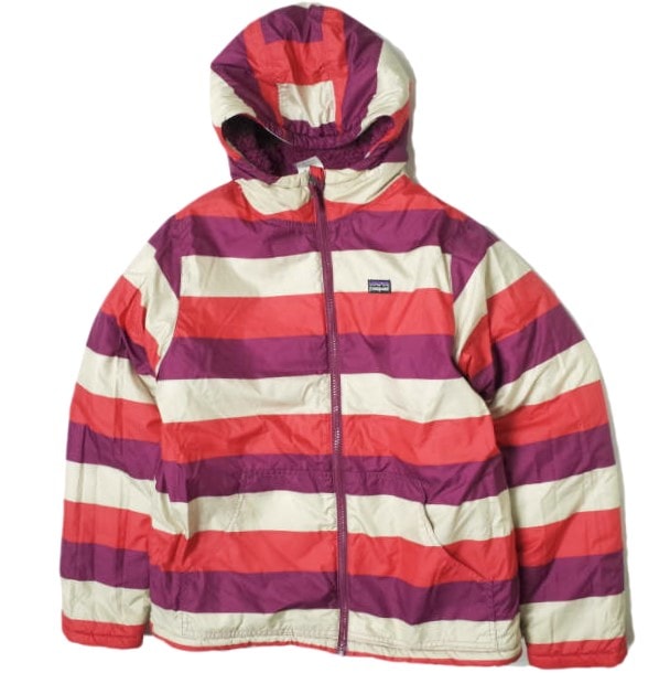 PATAGONIA パタゴニア 2011年製 Kids' Dynamite Duo Jacket キッズ ダイナマイトデュオジャケット 64200 XL(14) TME パープル リバーシブル ボアフリース アウター g13836