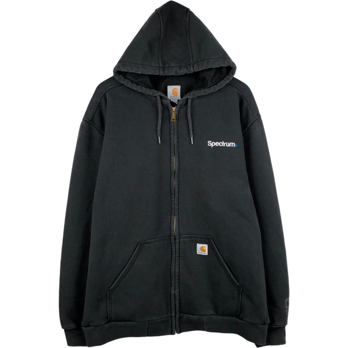 古着 カーハート Carhartt RAIN DEFENDER アドバタイジング スウェットフルジップパーカー メンズXL相当/eaa632949