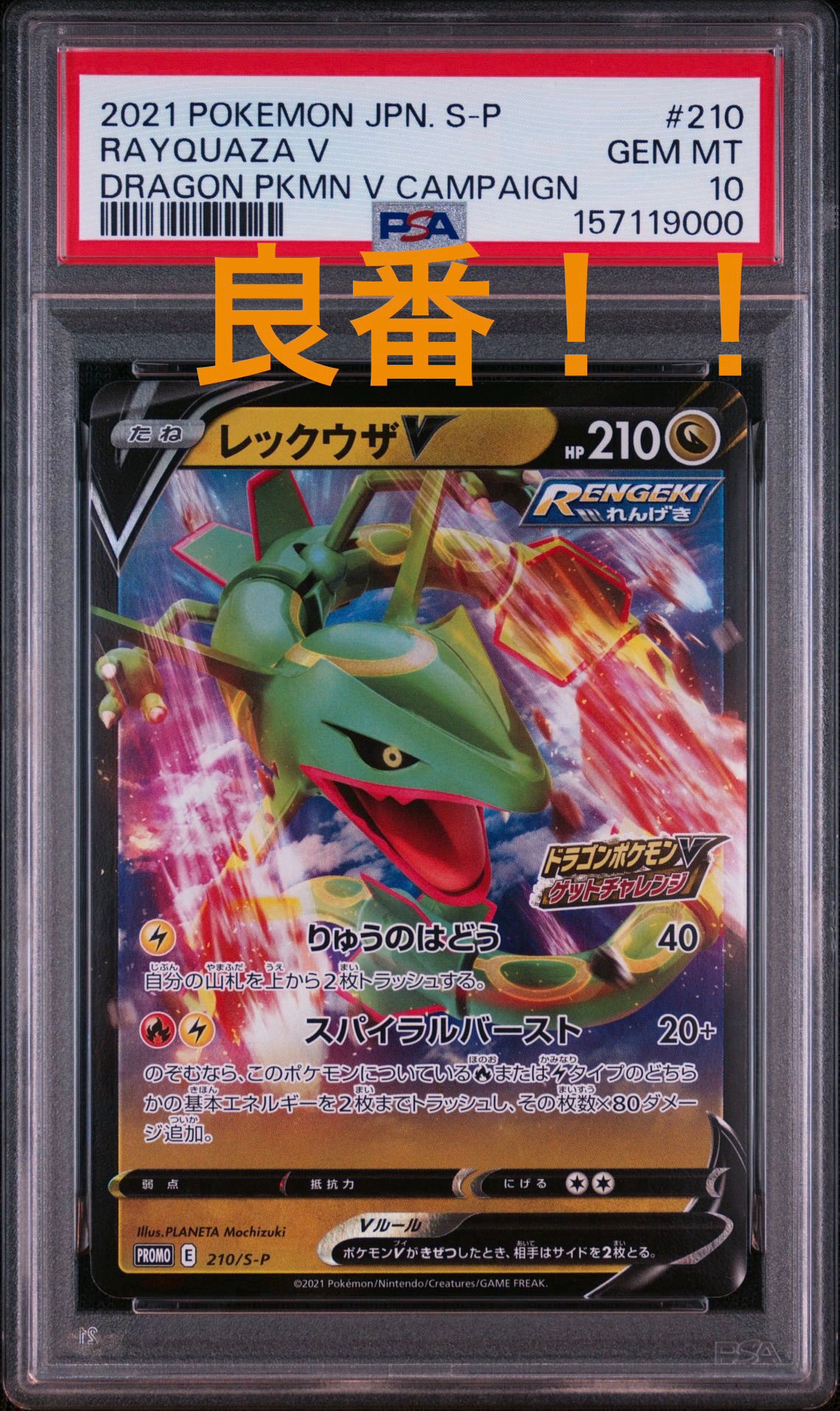 レックウザV: プロモ P [S-P 210](プロモーションカード「S-P」)