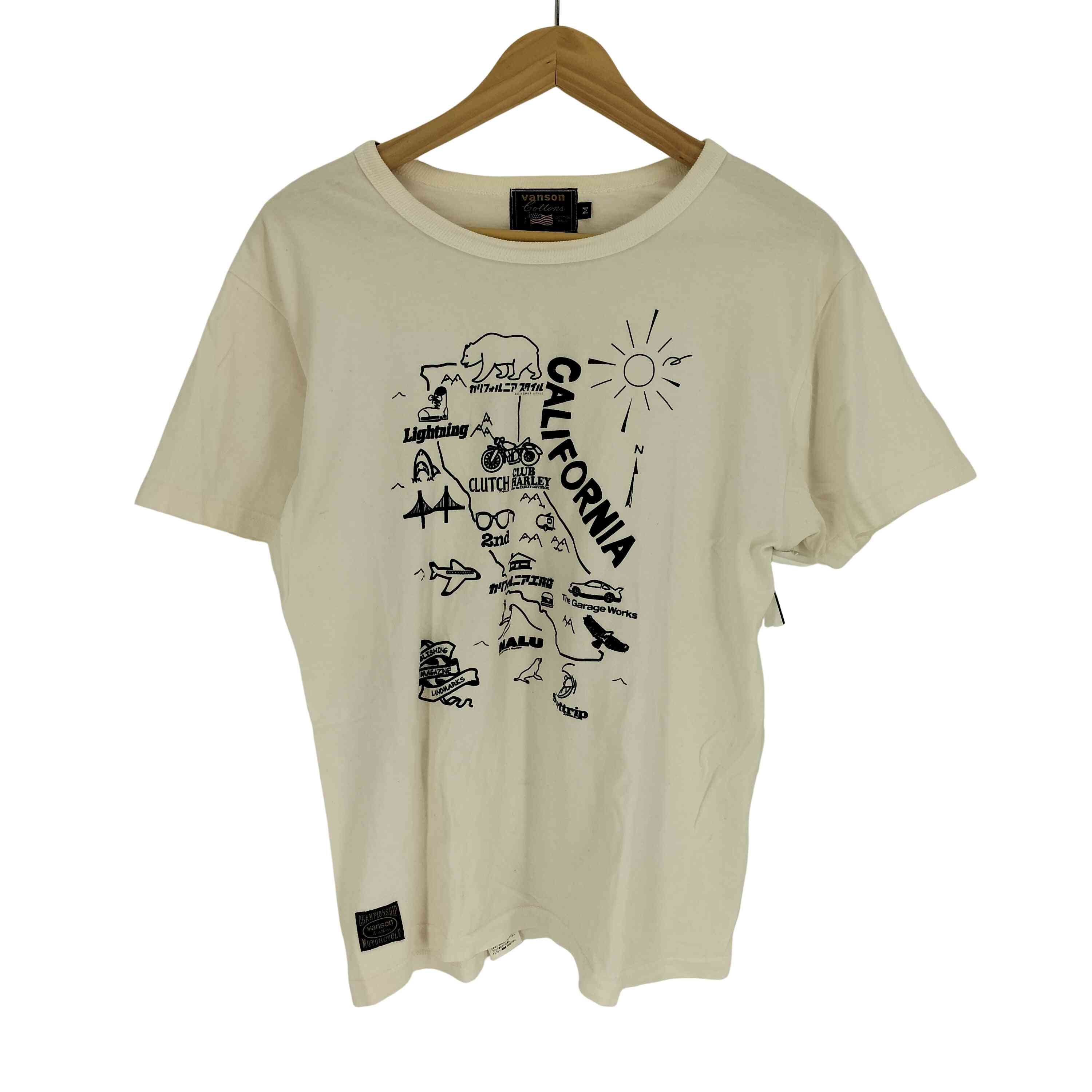 フロントプリント クルーネック S/S Tシャツ【1139424924322】