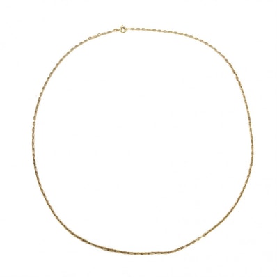 HERMES エルメス ネックレス シェーヌダンクル TTPMミニ チェーン ジュエリー アクセサリー Au750 18金 K18イエローゴールド レディース 約5.8g【中古品】