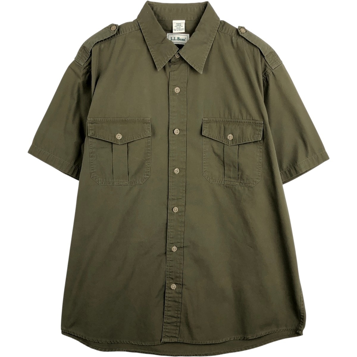 古着 ~90年代 エルエルビーン L.L.Bean 半袖 ミリタリーシャツ メンズL相当 ヴィンテージ/eaa668130
