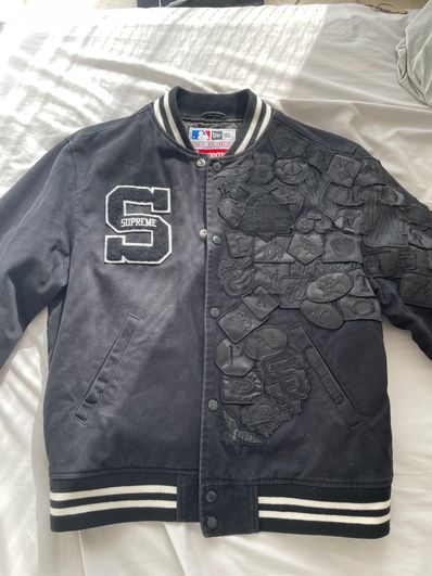 Supreme / New Era®/ MLB Varsity Jacket "Black"