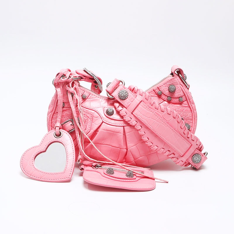 バレンシアガ BALENCIAGA ル カゴール XS ラインストーン ショルダーバッグ【中古】