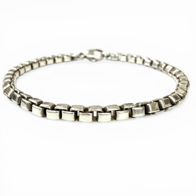 美品 ティファニー ブレスレット ベネチアン リンク シルバー レディース