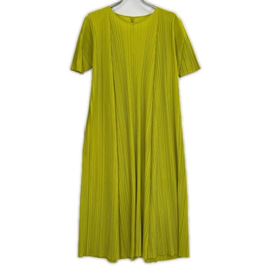 プリーツプリーズ 26SS PP61JH284 MELLOW PLEATS MUSTARD プリーツ ワンピース 4
