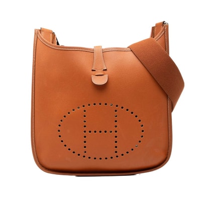 エルメス エヴリン2 PM 斜め掛け ショルダーバッグ □I刻印 ブラウン トリヨンクレマンス レディース HERMES 中古