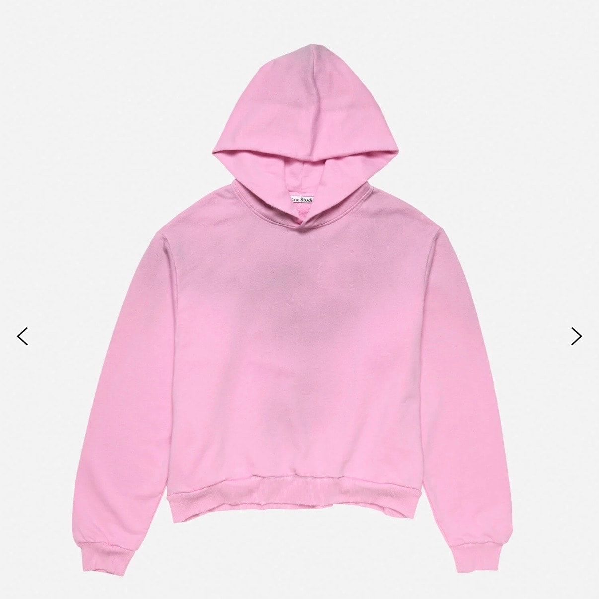 アクネストゥディオズ ロゴフーディセーター "コットンキャンディピンク"