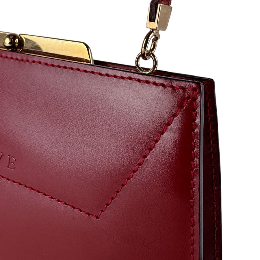 C (やや傷や汚れあり)】ロエベ LOEWE ハンドバッグ レザー レッド