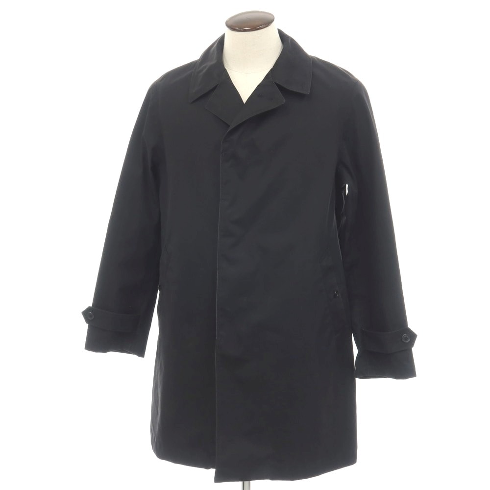 【中古】ザノースフェイスパープルレーベル THE NORTH FACE PURPLE LABEL ゴアテックス コットン ステンカラーコート ブラック【サイズL】【メンズ】
