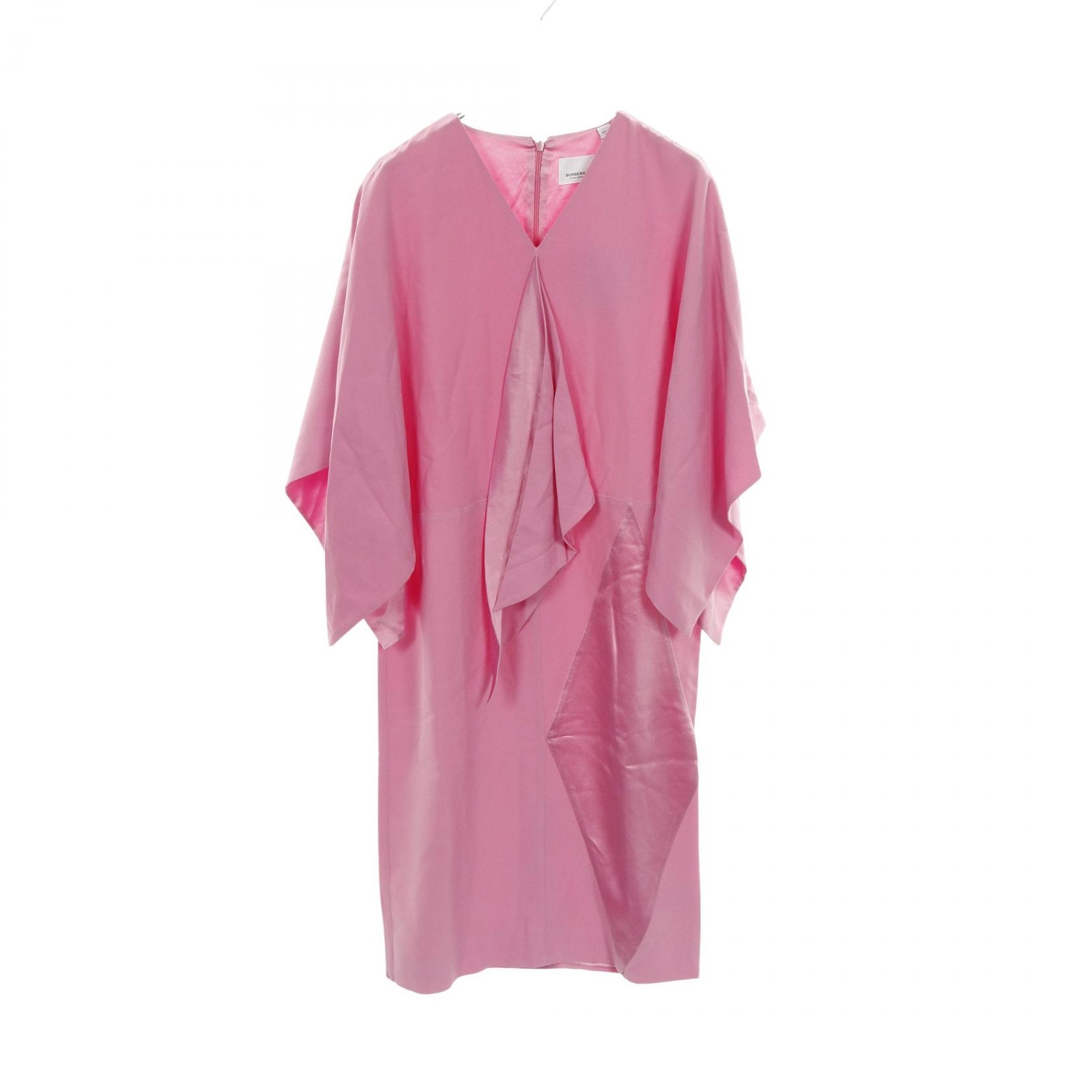 バーバリー BURBERRY Cape Sleeve Silk Dress ワンピース 衣料品 トップス シルク レディース ピンク系 8047248 【中古】