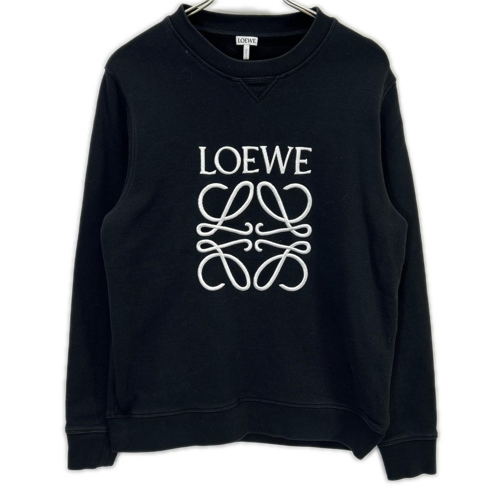 ロエベ H6109900CR アナグラム刺繍 スウェットシャツ M
