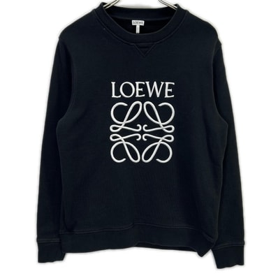 ロエベ H6109900CR アナグラム刺繍 スウェットシャツ M