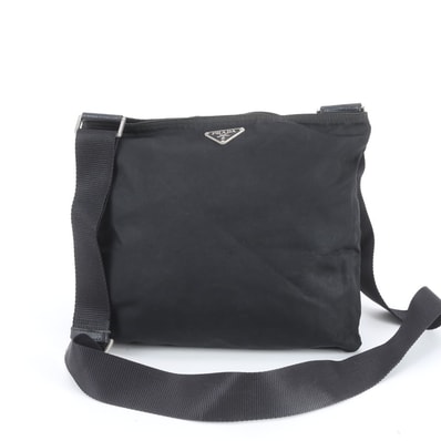 ■美品 プラダ テスート ナイロントライアングルロゴショルダーバッグ