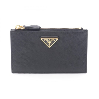 プラダ PRADA SAFFIANO TRIANG カードケース アクセサリー サフィアーノレザー レディース ブラック系 1MC086QHHF0002 【新品】