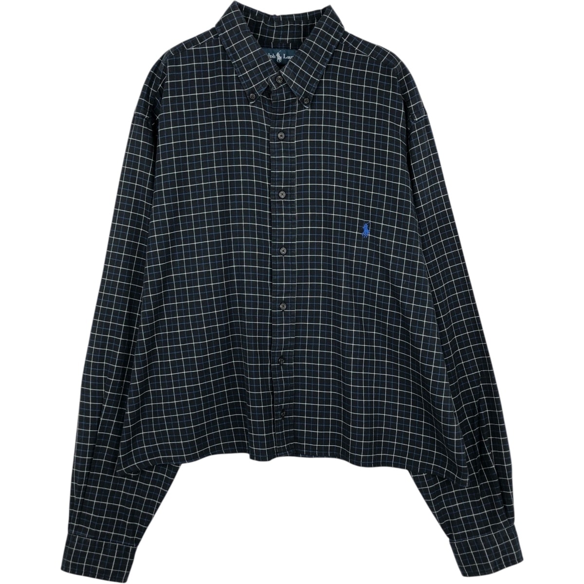 古着 ラルフローレン Ralph Lauren CLASSIC FIT 長袖 ボタンダウンチェックシャツ メンズXL相当/eaa629042