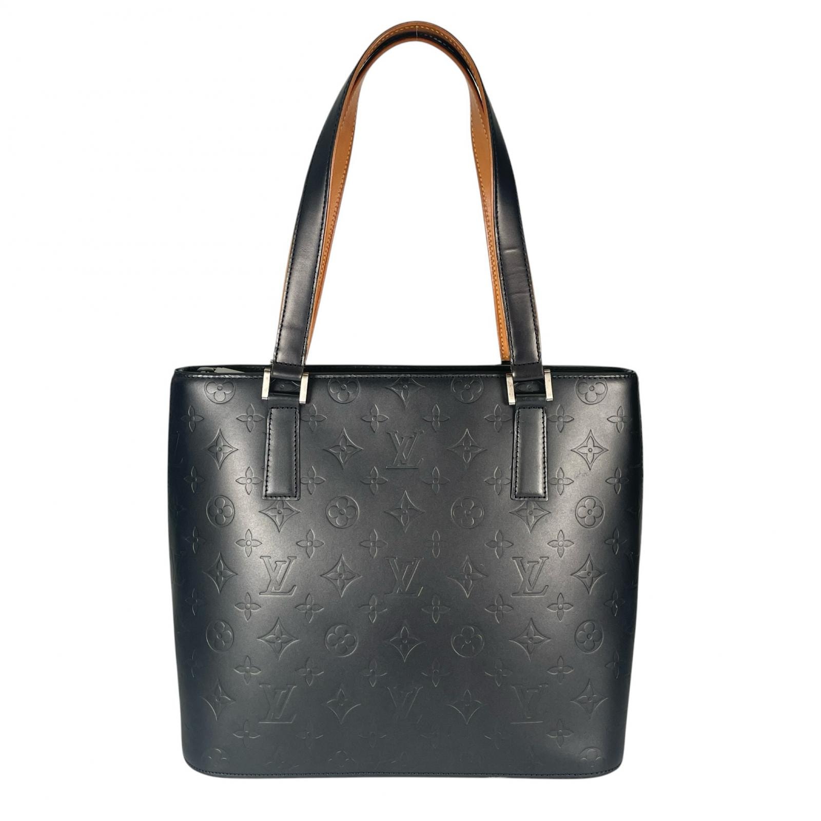 美品 LOUIS VUITTON ルイ・ヴィトン ストックン M55112 ハンドバッグ レザー ブラック レディース【中古】