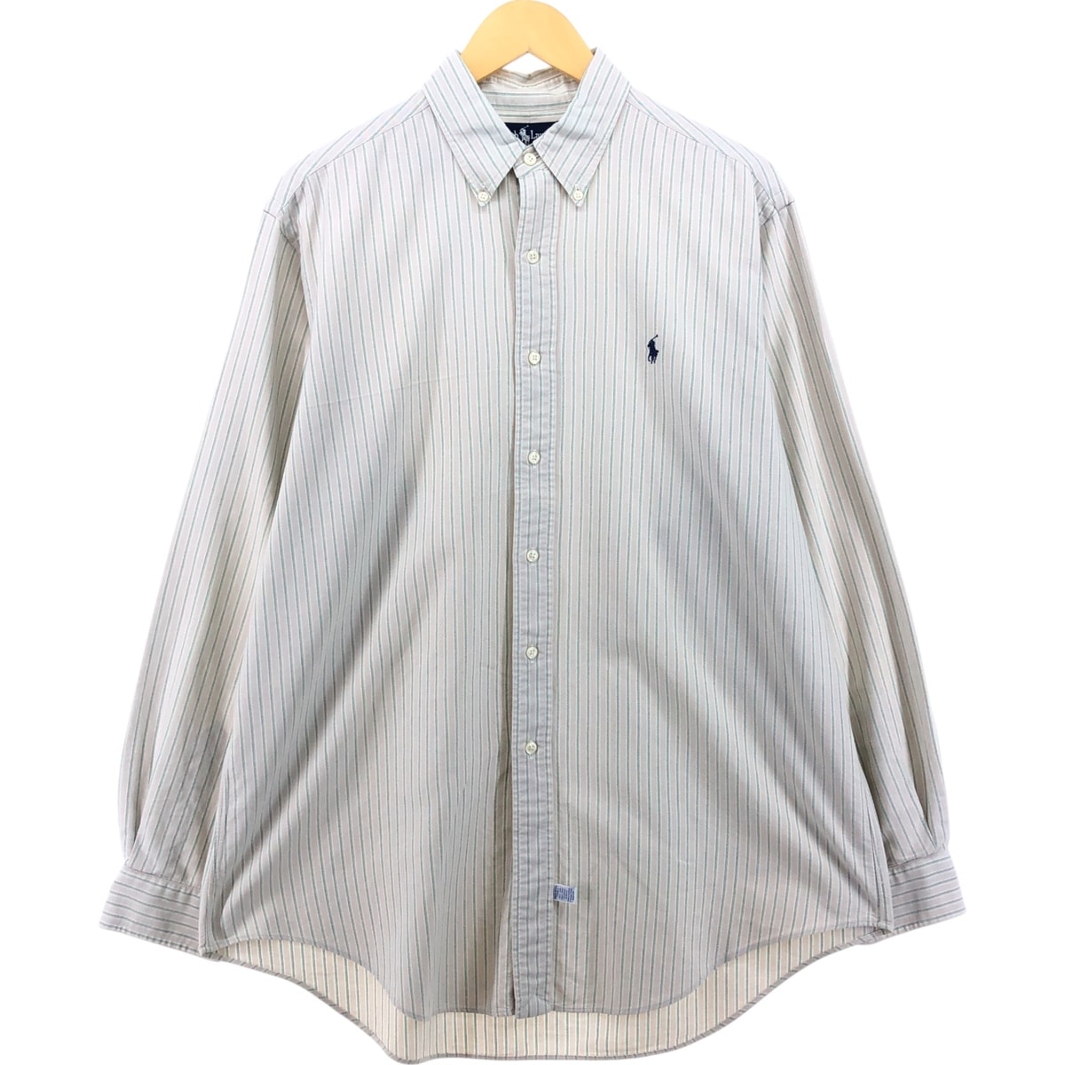 古着 ラルフローレン Ralph Lauren 長袖 ボタンダウンストライプシャツ メンズL相当/eaa473751