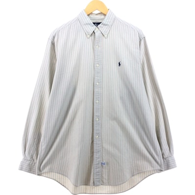 古着 ラルフローレン Ralph Lauren 長袖 ボタンダウンストライプシャツ メンズL相当/eaa473751