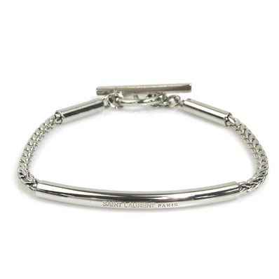 サンローラン SAINT LAURENT ブレスレット メタル シルバー ユニセックス【中古】 h32566a