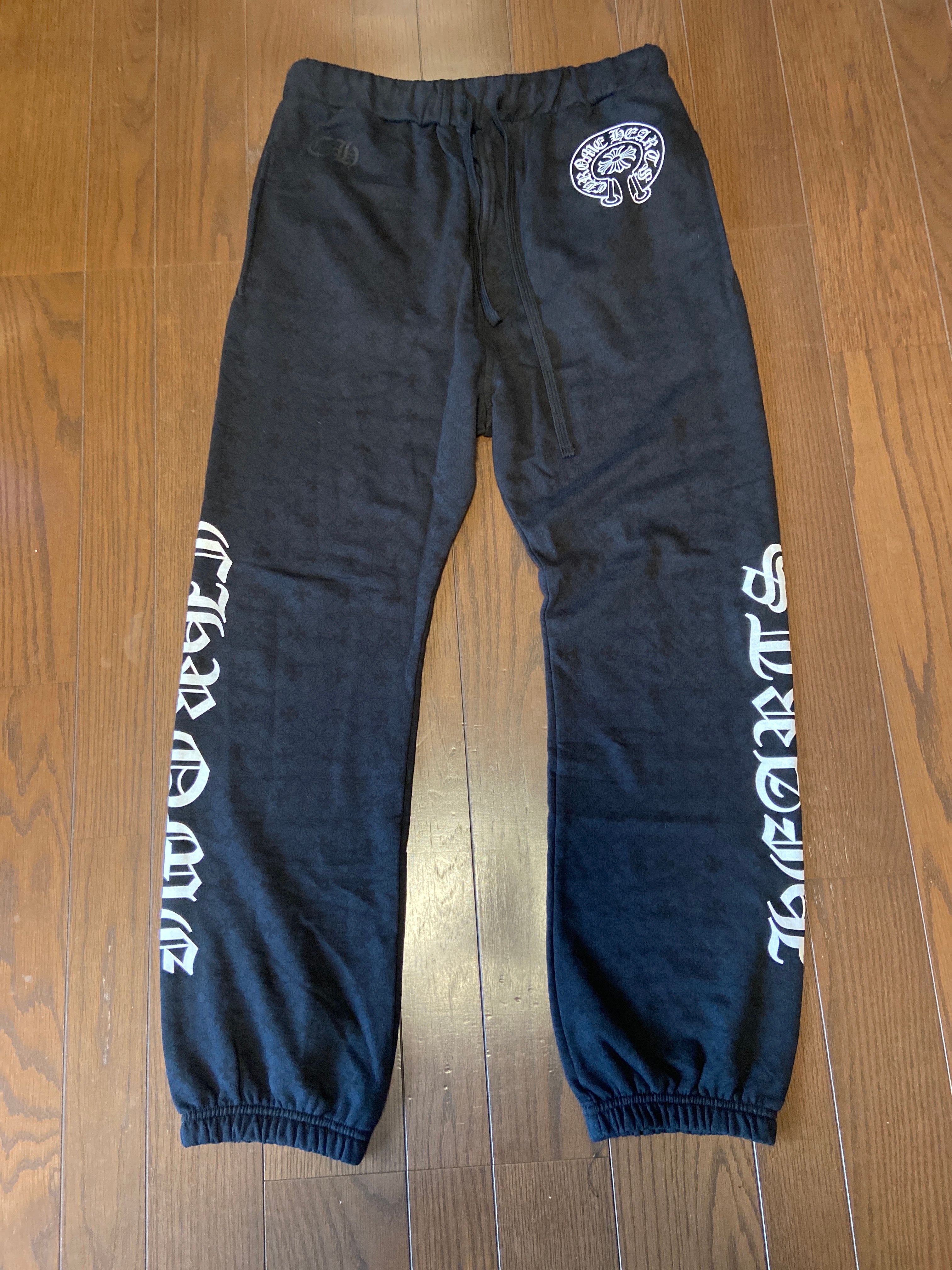Chrome Hearts Horse Shoe Logo Sweatpants "Black"