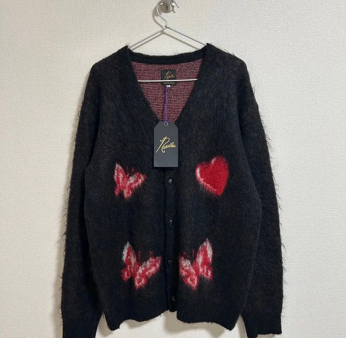 NEEDLES x Girls Don't Cry Mohair Cardigan "Black"