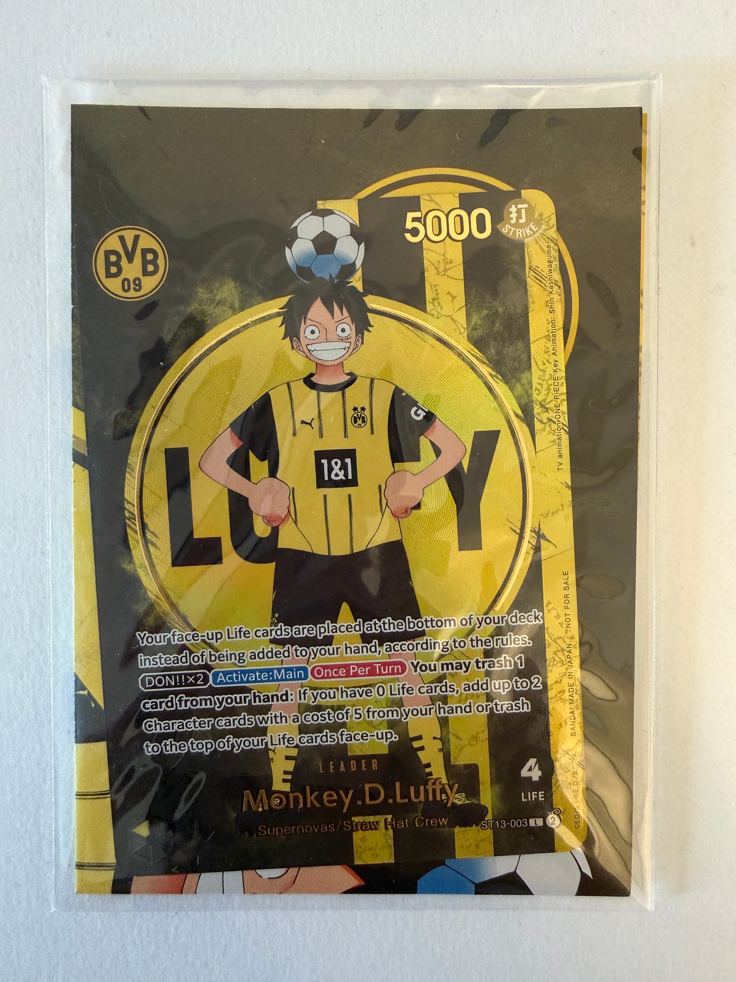 モンキー・D・ルフィ L [ST13-003]【英語版】(プロモーションカード「ボルシアドルトムント × ONE PIECE マッチデー 2025」)