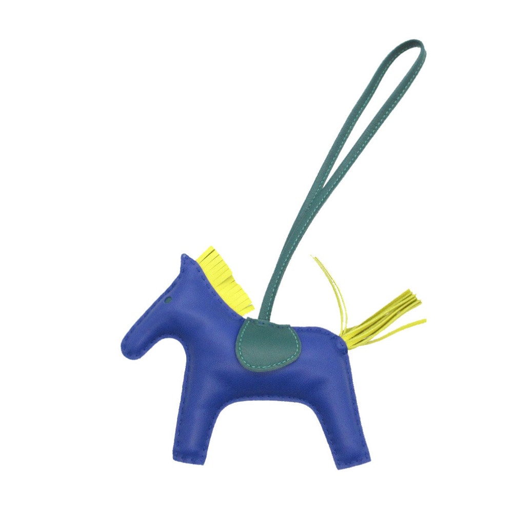 エルメス  ロデオMM チャーム   アニョーミロ  ブルーエレク