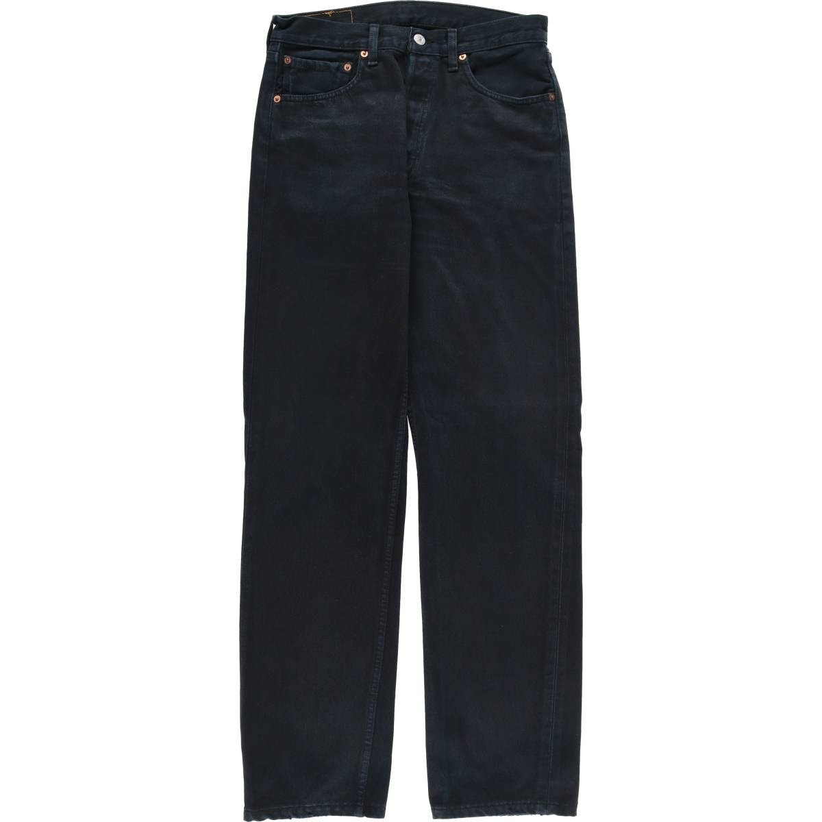 古着 90年代~ リーバイス Levi's リーバイス501 ユーロモデル ブラックデニム ストレートデニムパンツ メンズw30相当 ヴィンテージ/evb033752