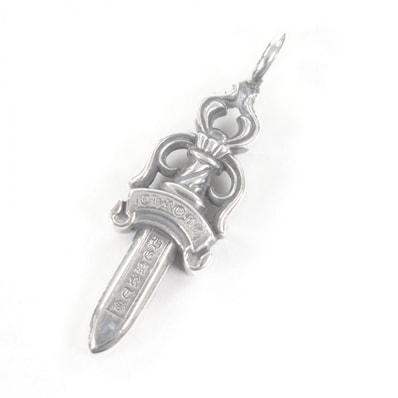 Chrome Hearts Double Dagger Pendant "Silver"
