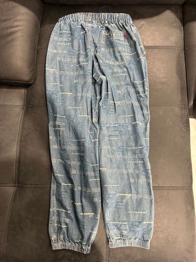 Supreme Dimensions Logo Denim Skate Pant "Blue"