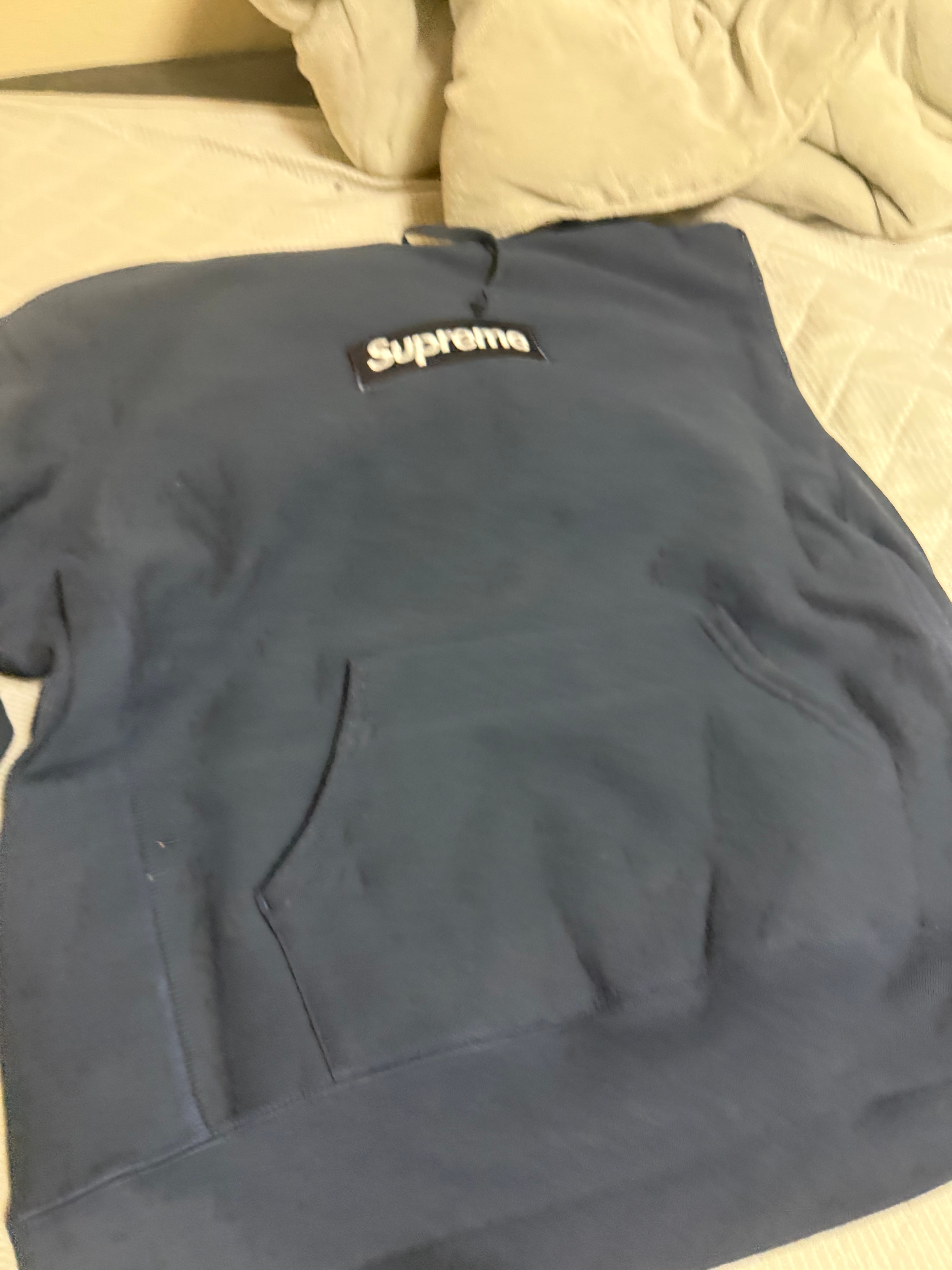 Supreme Box Logo Hooded Sweatshirt (25FW) "Navy"