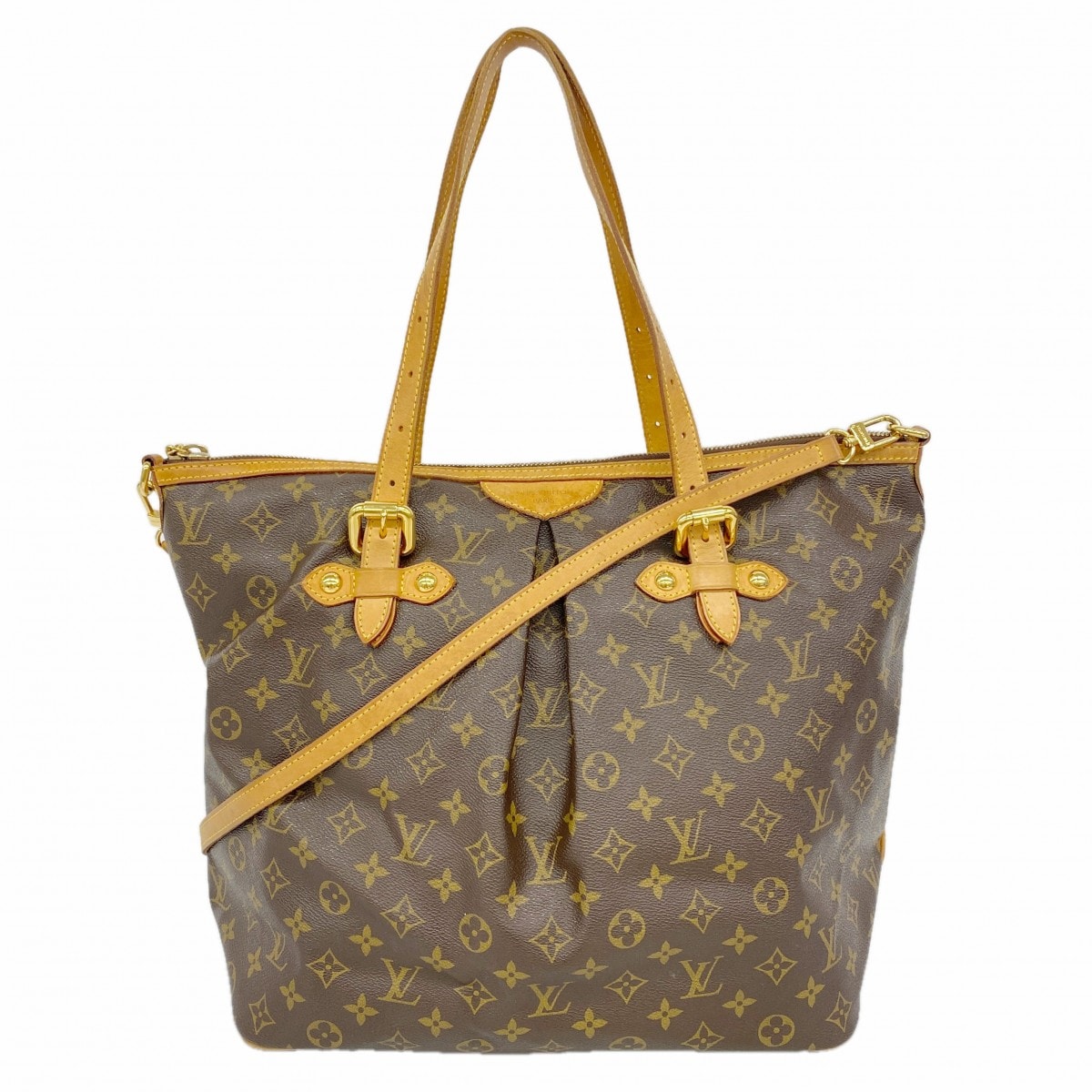 【6dd4802】ルイヴィトン ハンドバッグ モノグラム パレルモGM  M40146  ブラウン 2wayバッグ【中古】レディース