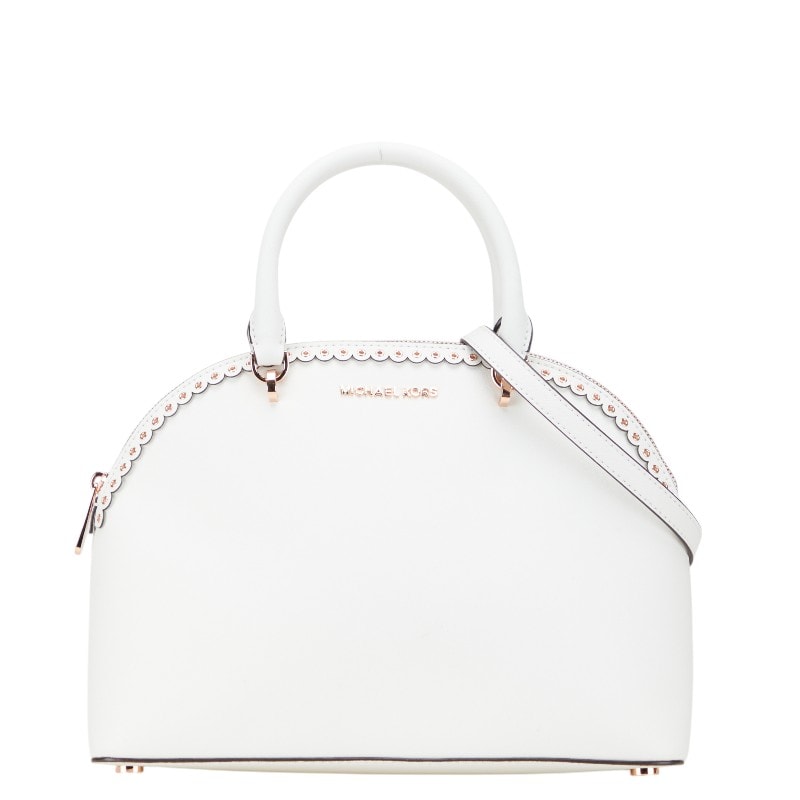 マイケルコース エミー ハンドバッグ ショルダーバッグ 2WAY ホワイト レザー レディース Michael Kors 【中古】