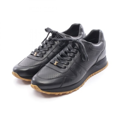 ルイ・ヴィトン LOUIS VUITTON × Supreme ランアウェイ スニーカー 靴 レザー メンズ ブラック系 【中古】