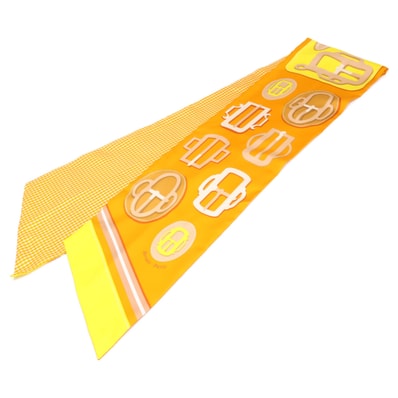 エルメス 【新品同様】BOVCLERIE MODERNE シルク マキシツイリー