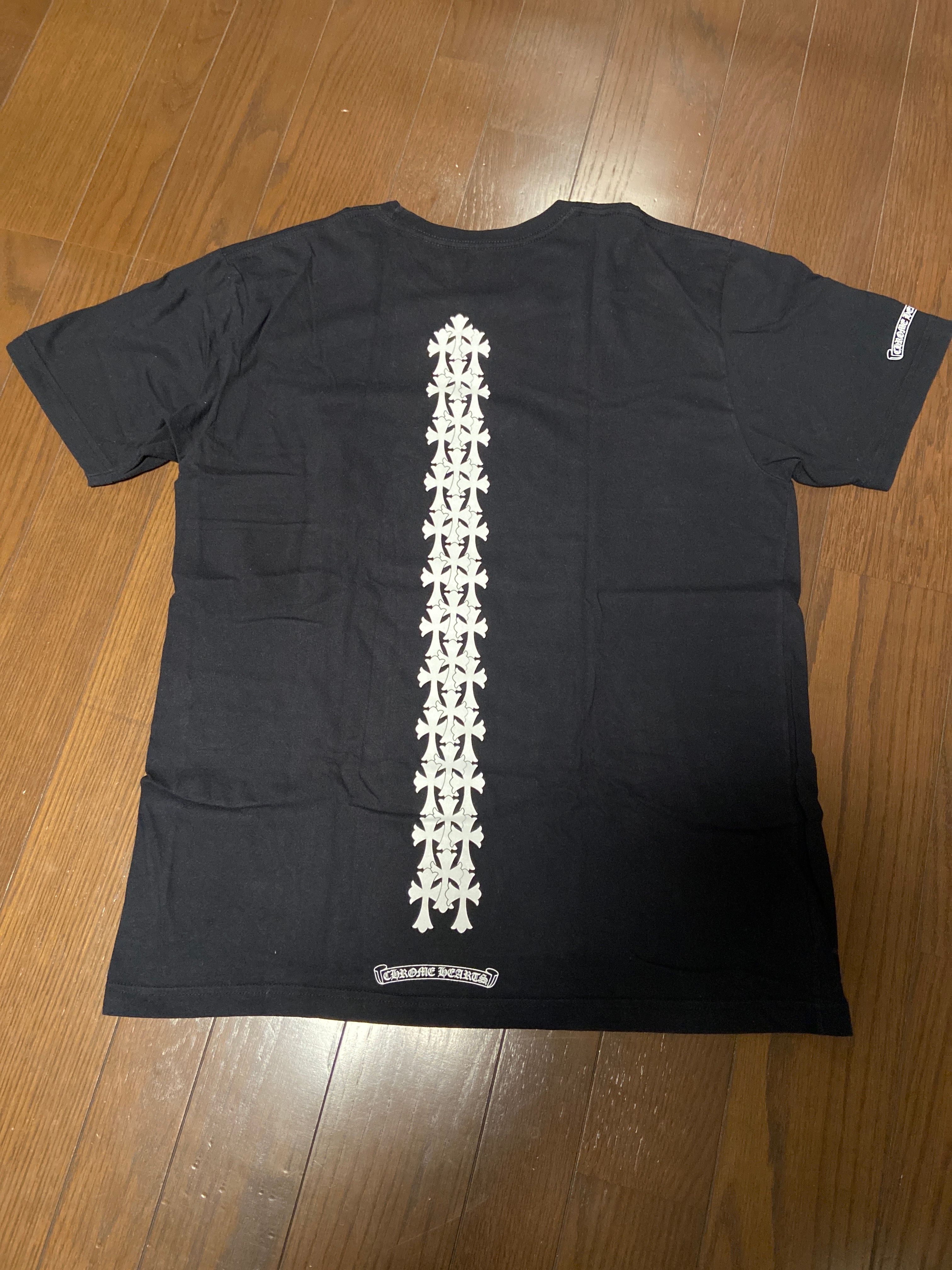 Chrome Hearts Cemetery Cross Tire Tracks T-Shirt "White"