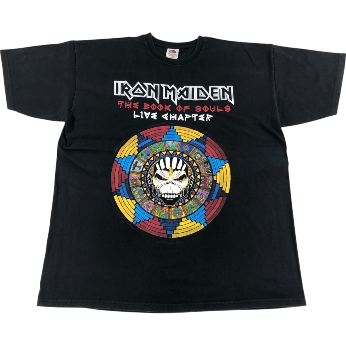 古着 フルーツオブザルーム FRUIT OF THE LOOM IRON MAIDEN アイアンメイデン ドクロ柄 スカル柄 バンドTシャツ バンT メンズXL相当/eaa547570