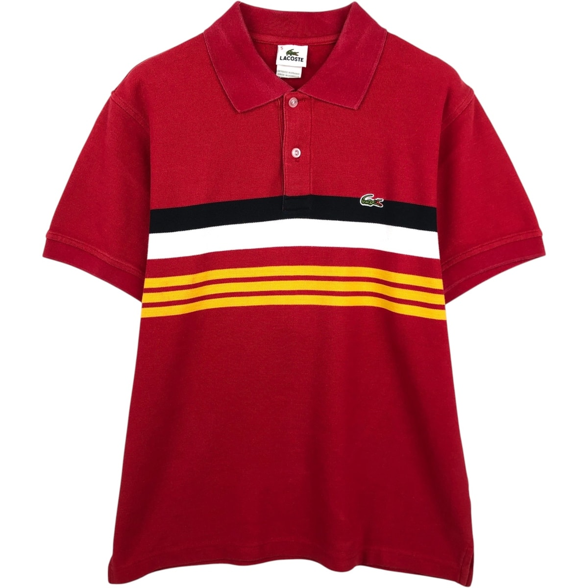 古着 ラコステ LACOSTE フランス企画 半袖 ポロシャツ 5 メンズL相当/eaa622942