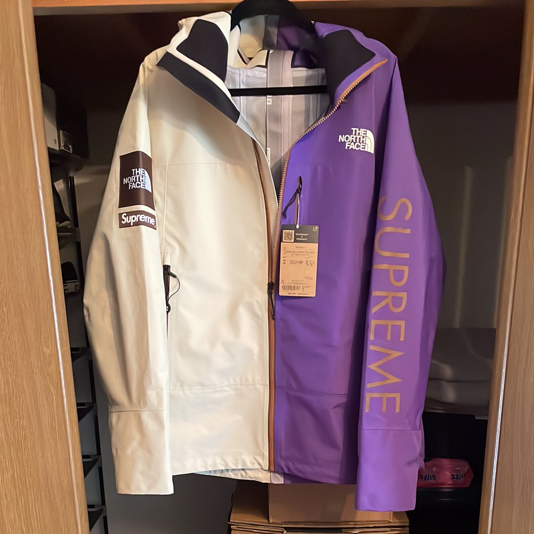 Supreme x The North Face Split Taped Seam Shell Jacket "Tan"