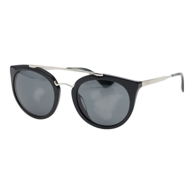 プラダ ダブルブリッジ サングラス SPR23S-F ブラック プラスチック メタル レディース PRADA 【中古】