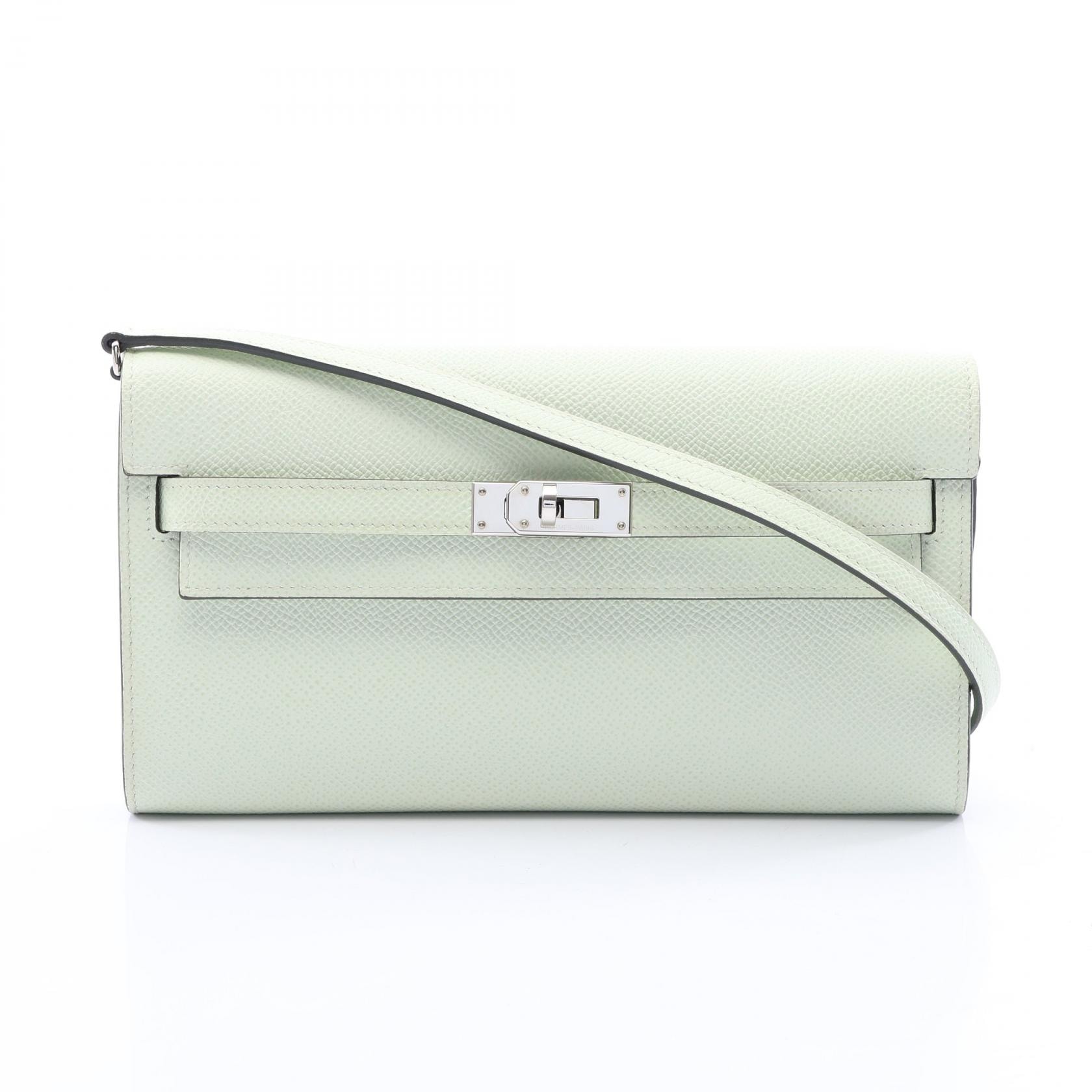 エルメス HERMES ケリートゥーゴー ショルダーバッグ バッグ レザー ヴォーエプソン ヴォーエプソン ヴェールフィズ B刻印(2023年製造) レディース グリーン系 【中古】